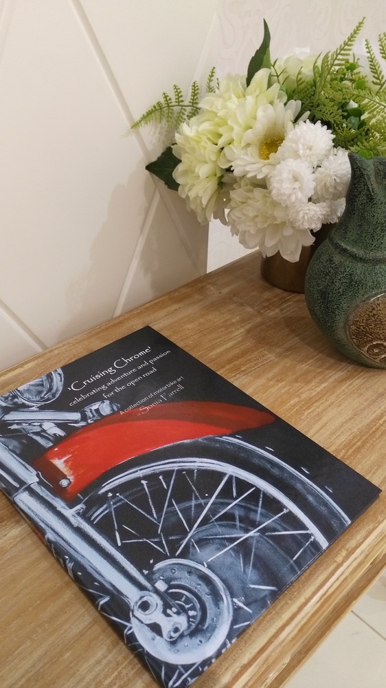 Beautiful Hard Cover Coffee Table Book featuring the art of motorbikes