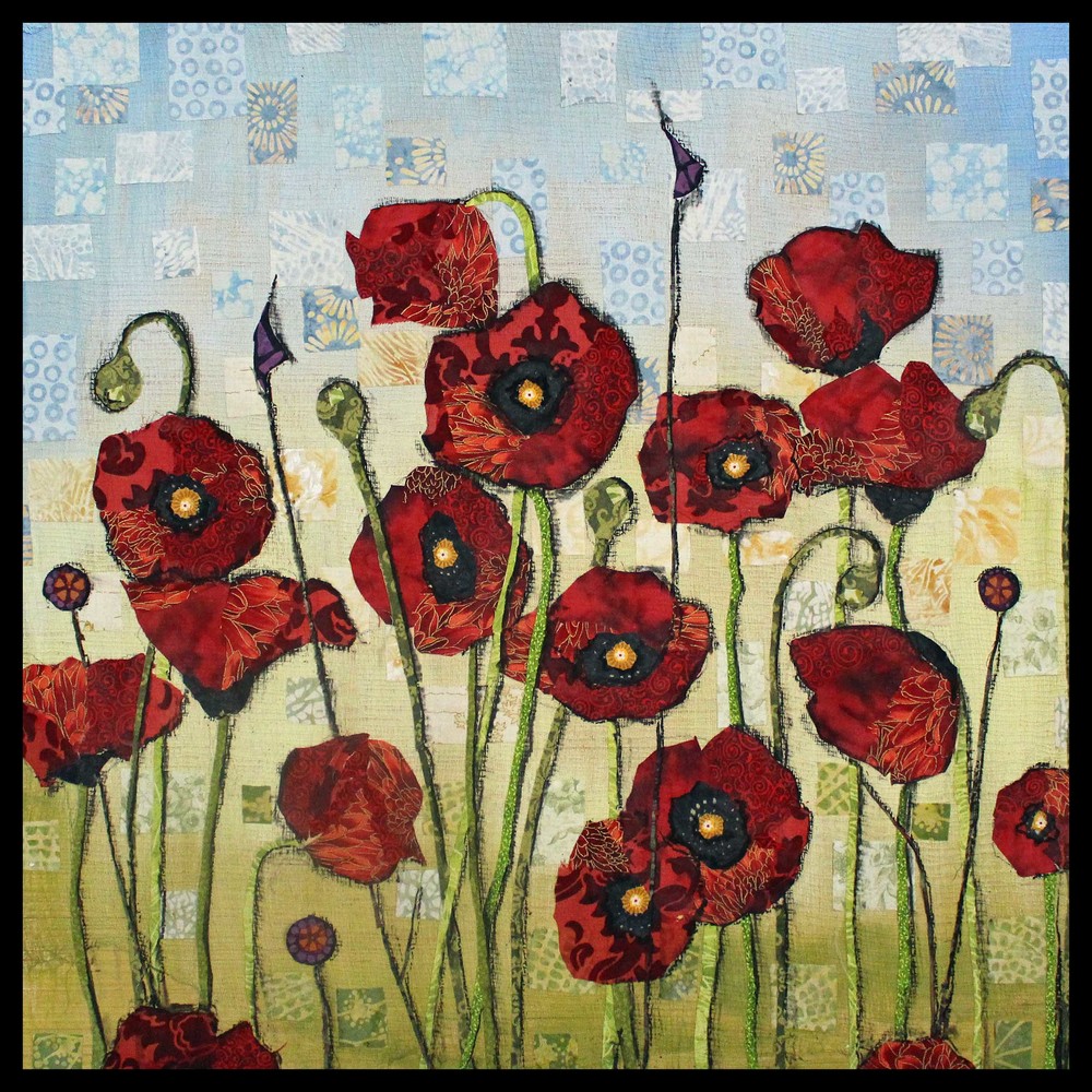 Red Poppies ASF Framed