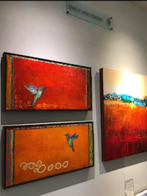 Tracy Lynn Pristas Hummingbird Paintings In Gallery  
