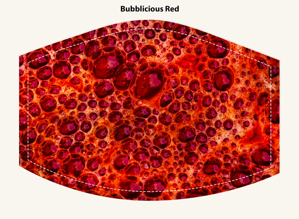 Bubblicious Red Face Mask L