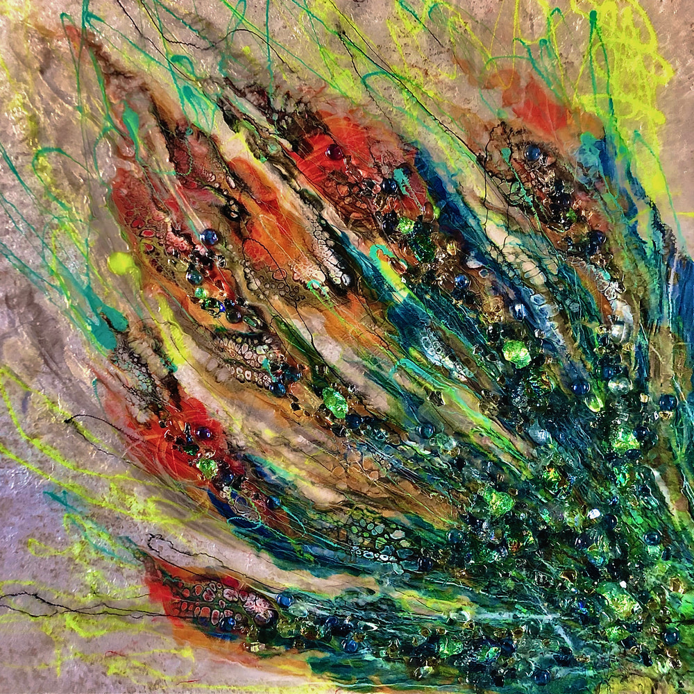 Wild Thing, 36"x36", Abstract Collection, $3,980
