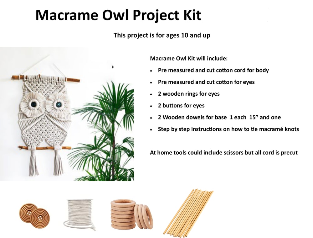 Macrame owl flyer
