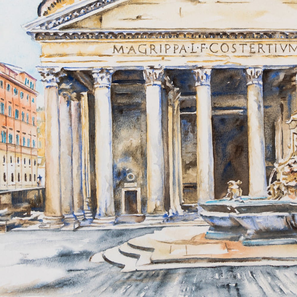 La Fontana di Piazza della Rotonda Roma | Detail 02 | Kimberly Cammerata