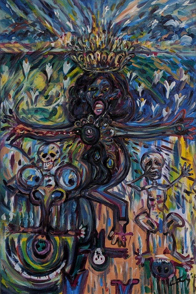 Larry Tinsley Original Artwork Figurative Abstract The Rapture Life After Death