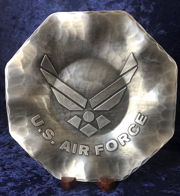 Small Octagon Plate with Air Force Design