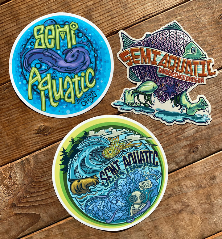 Semi Aquatic Sticker Group
