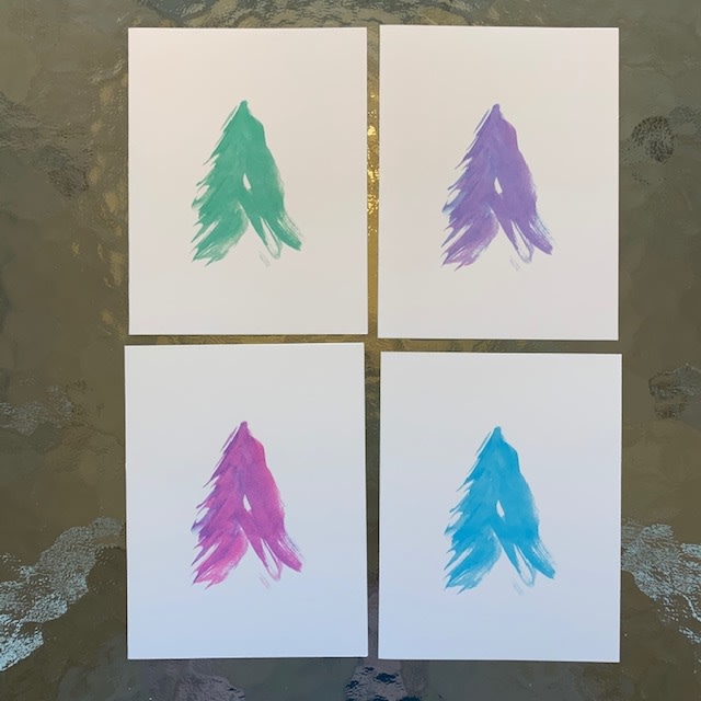 WC FirTrees CardSet