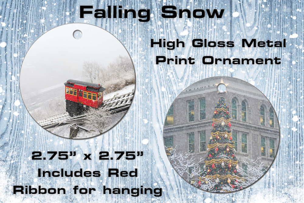 Falling Snow Ornament