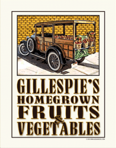 Homegrown Fruits & Veggies poster