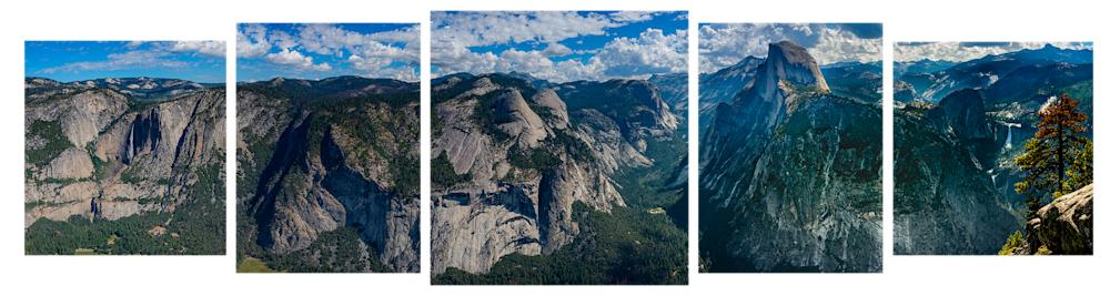 Yosemite Valley 5 Panel for Web Site