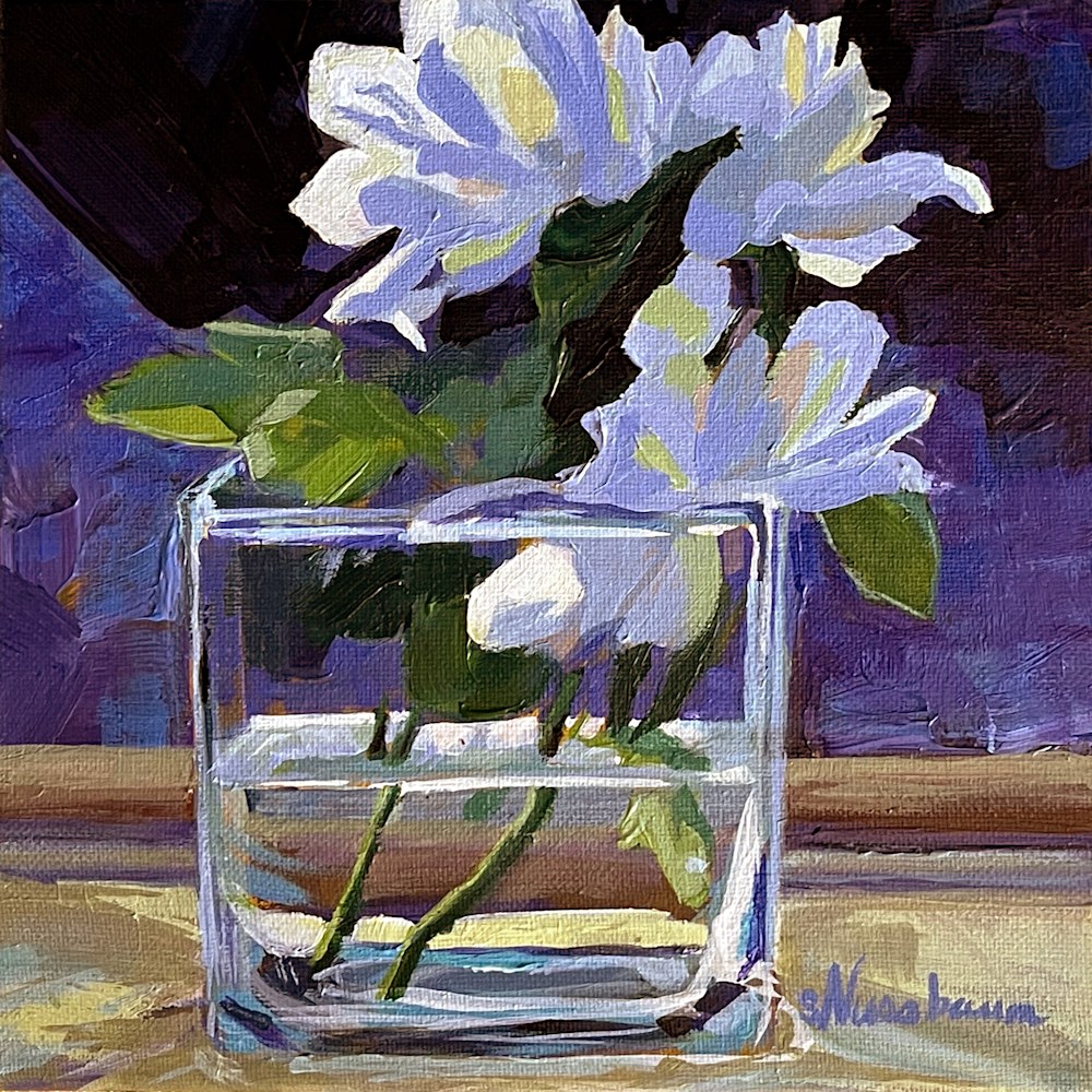 Mom's Flowers No 2, Original Acrylic Painting