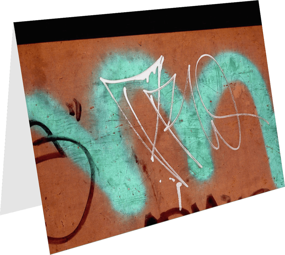 CLOSER NY TEAL M ACNY186 abstract photography Sherry Mills PRINT GREETING CARD 1