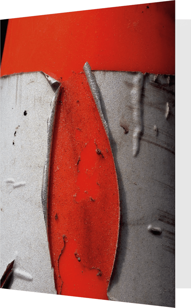 CLOSER NY ORANGE CONE ACNY2195 abstract photography Sherry Mills PRINT 2 GREETING CARD 1