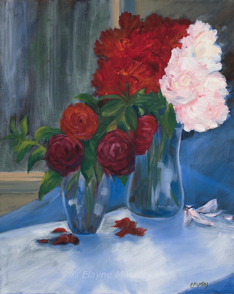 Peonies And Roses