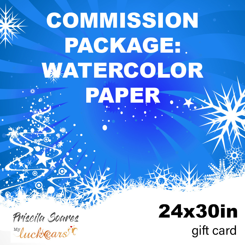gift card priscila watercolor 24x30