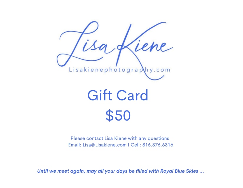 Lisa Kiene Photography Gift Card 50