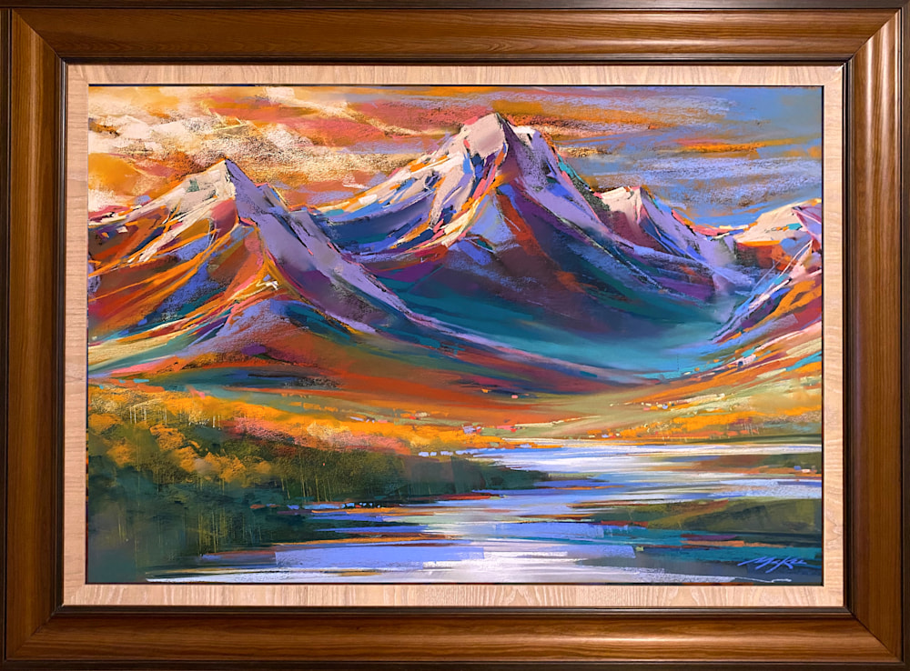 Mountain Light framed