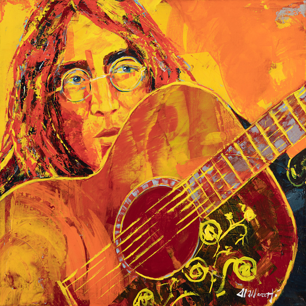 Working Class Hero John Lennon Portrait By Al Moretti Working Class Hero John Lennon Portrait By Al Moretti