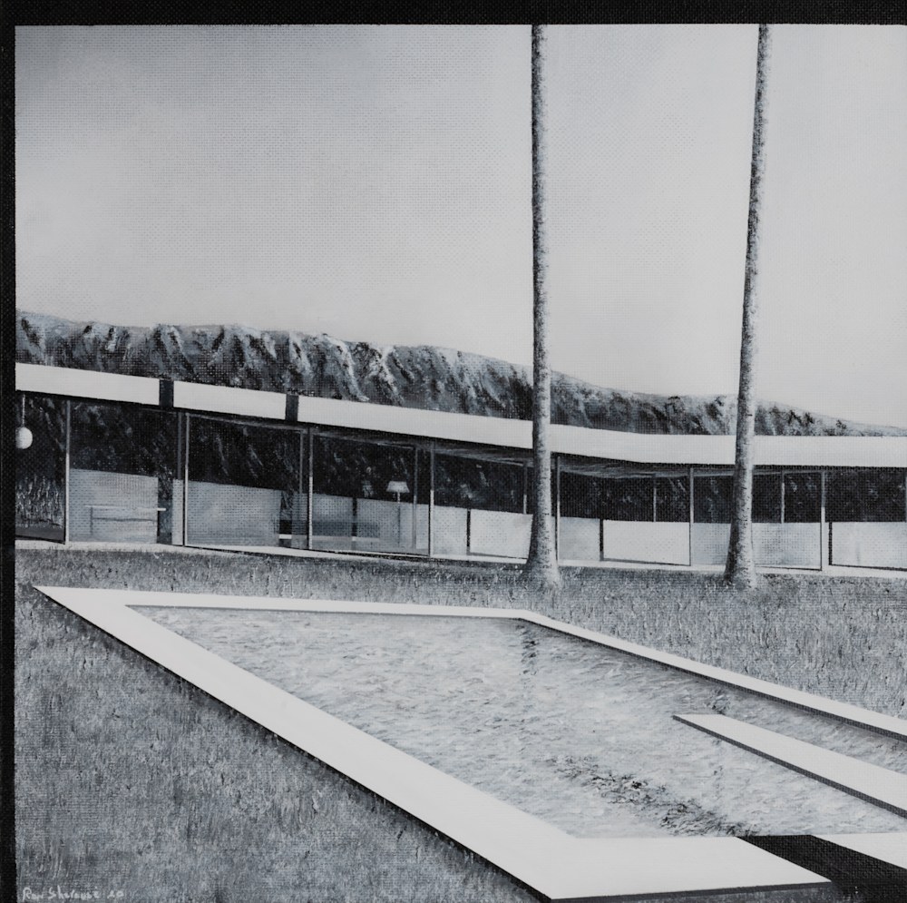 油彩『Poolside』 Poolside Sold Art | Ron's Fine Art