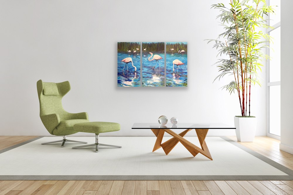 Flamingo try modern table