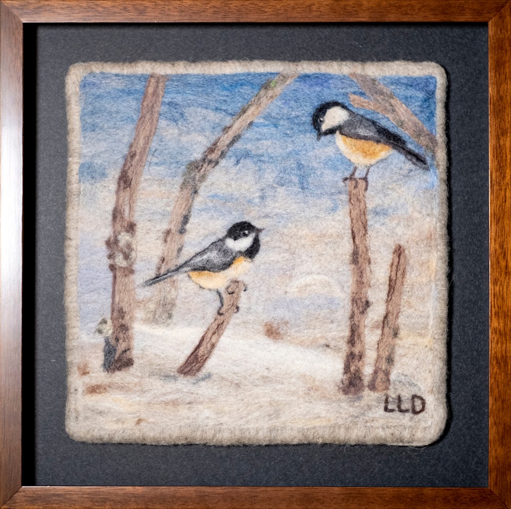 Two Chickadees frame