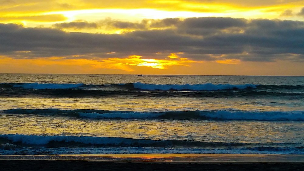 Sunset Surf Caye Caulker by AEllis