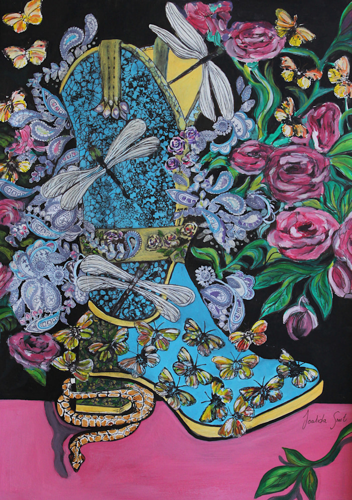 peonies and dragonflies