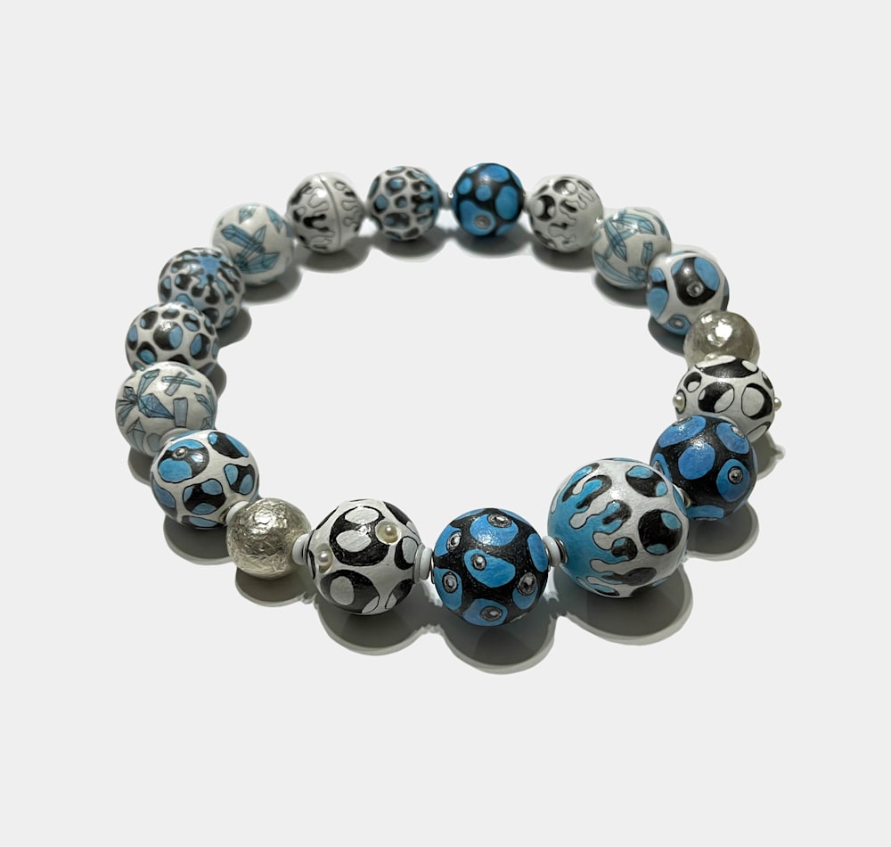 Aqua Blue Radiolaria Necklace smalljoysstudio