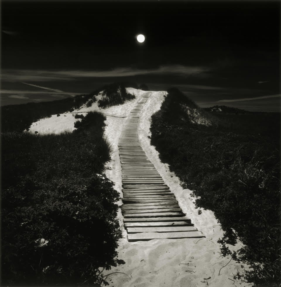 Moonlit Path to the Beach