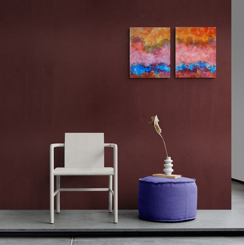 Chair and pouf sitting on concrete slab (1)