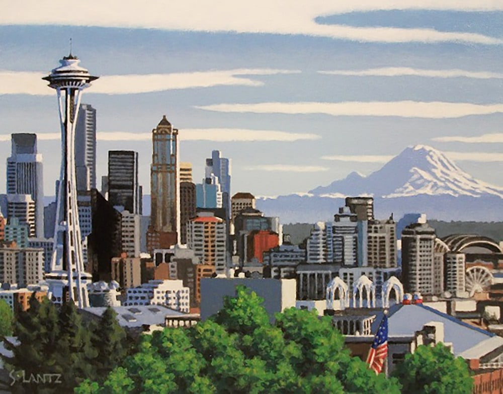 Lantz   View From Kerry Park 11x14