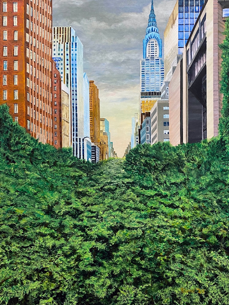 The Concrete Jungle painting by Tom Blood