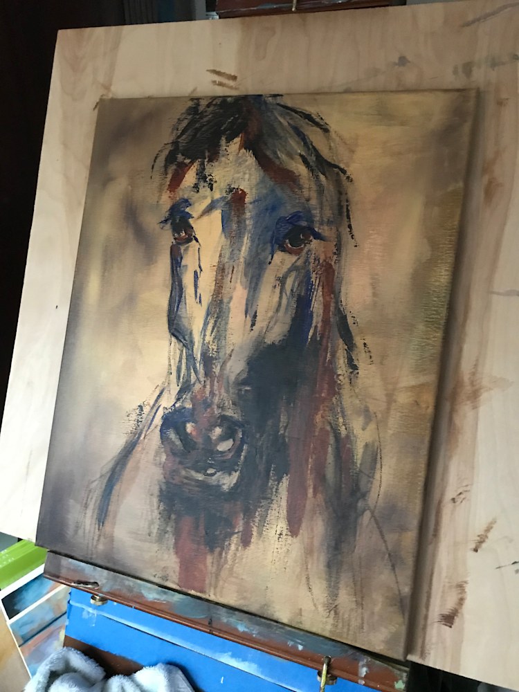 Horse Painting on Canvas