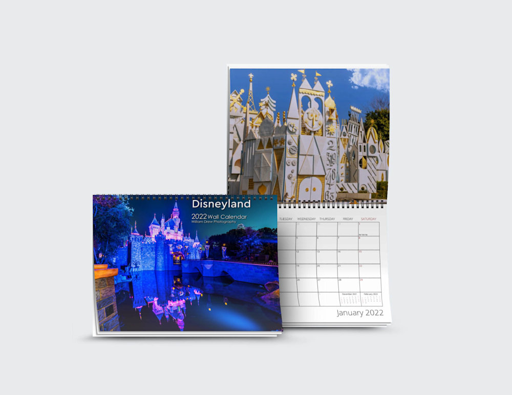 2022 Disneyland Wall Calendar | William Drew Photography