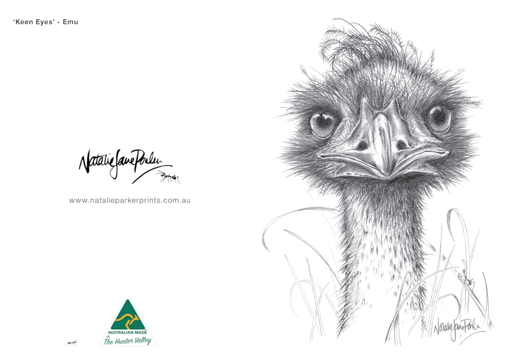 Greating Card Emu