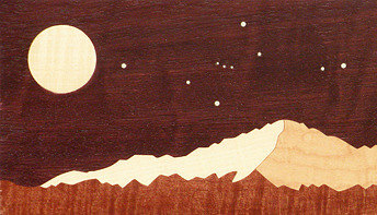 pikes peak detail Orion and Moon