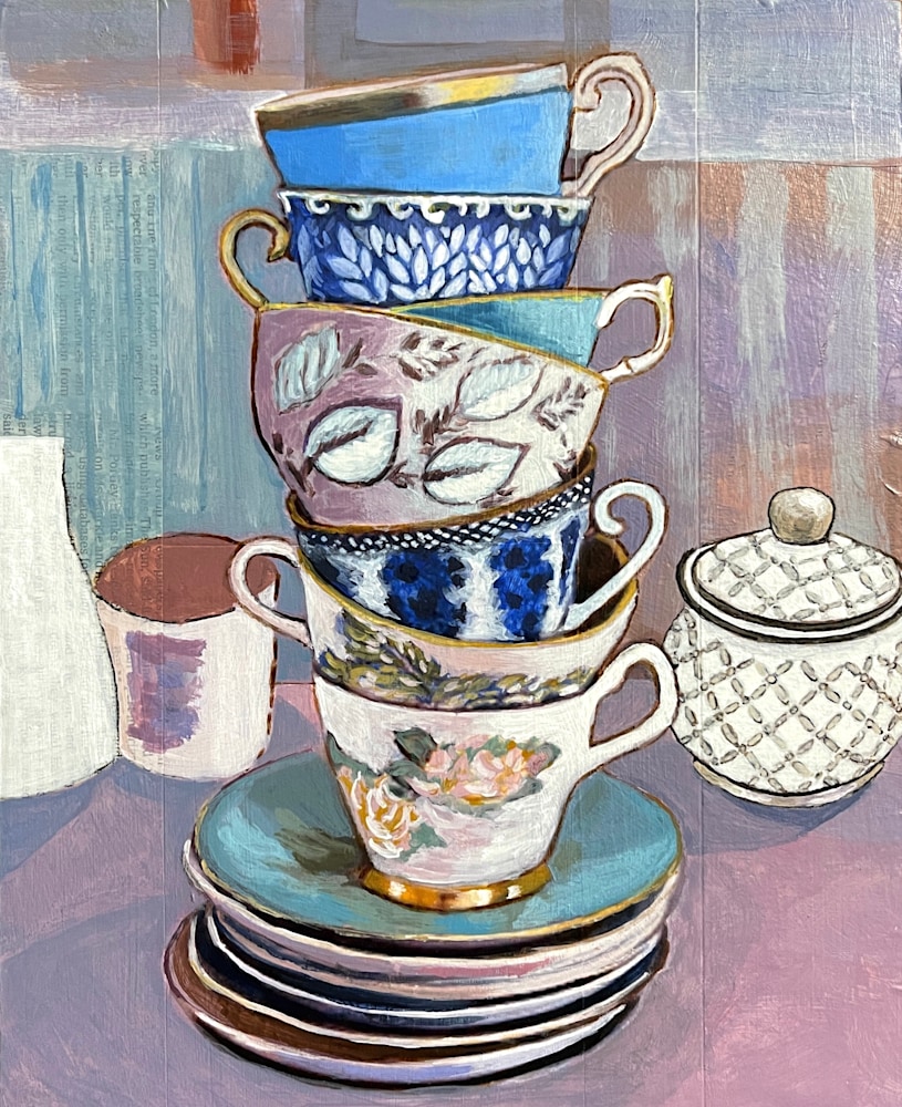 Tea Cups and a Sugar Bowl