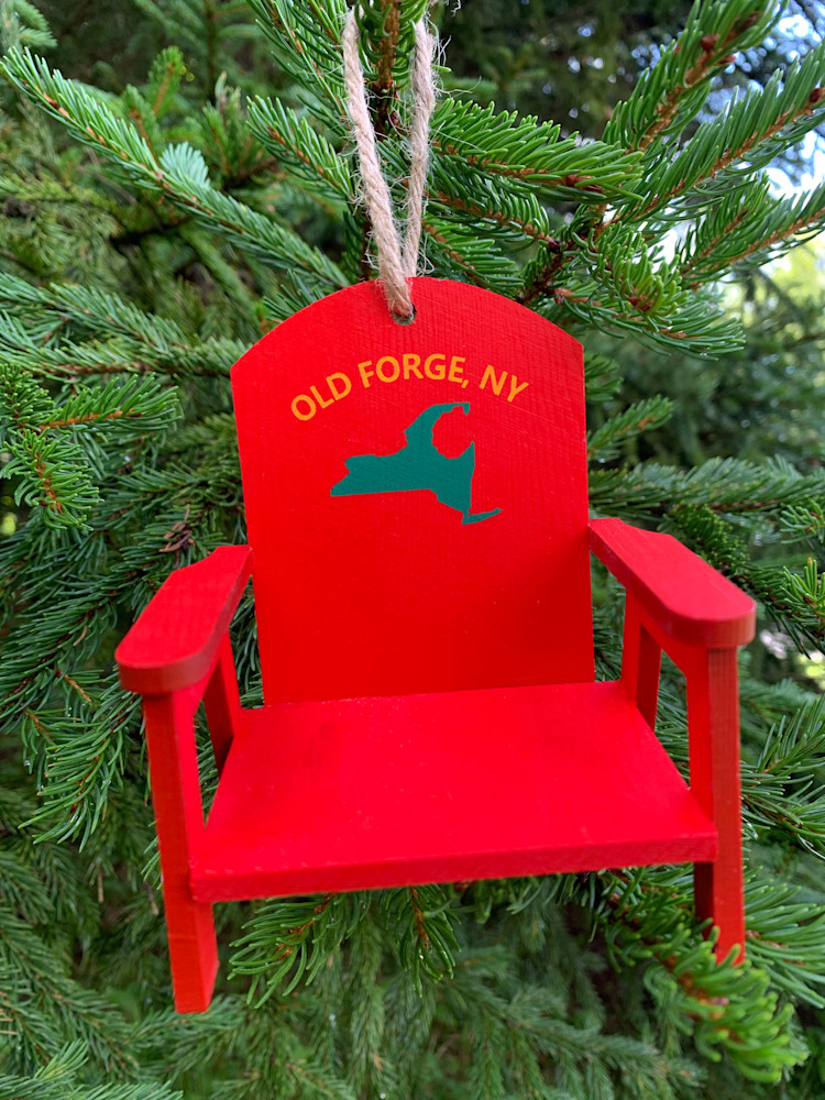 Red chair ornament
