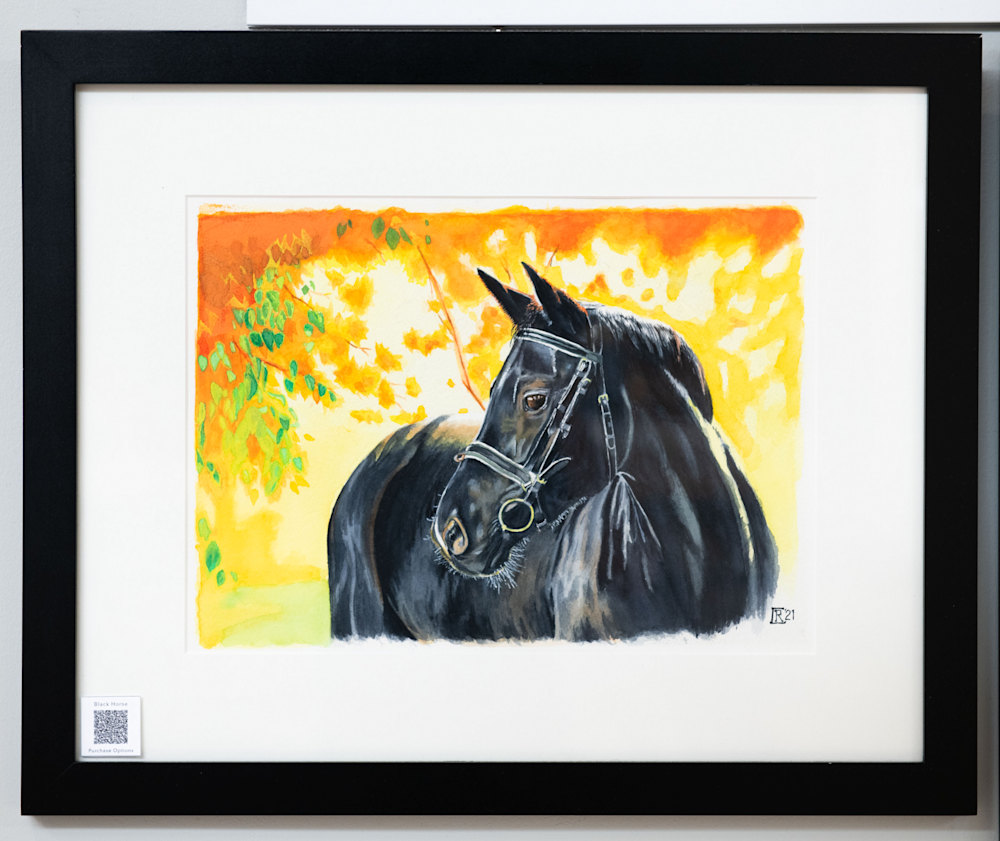 Black Horse framed original