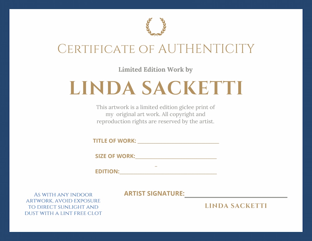 Certificate Limited Edition