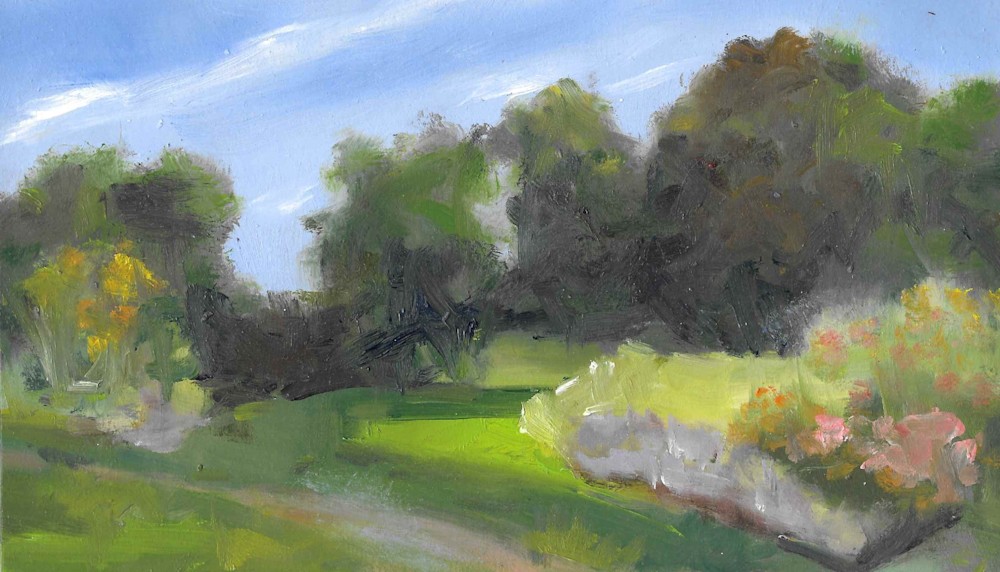 ASF Farm at Bryn Athyn 1 oil on paper