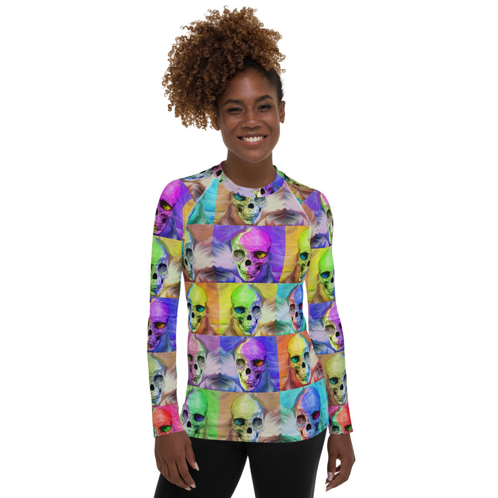 all over print womens rash guard white front 6161315ce25d5