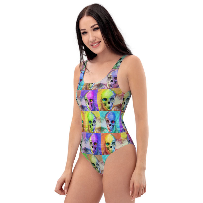 all over print one piece swimsuit white left 6162e35bcf62b