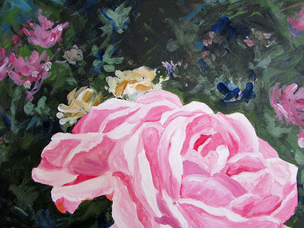 3 pink roses detail 3