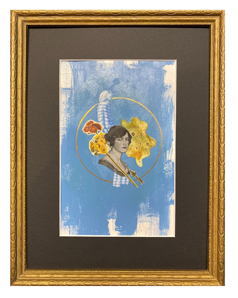 Mina Vancardo Coming Full Circle Collage Mixed Media 13x10in 2021