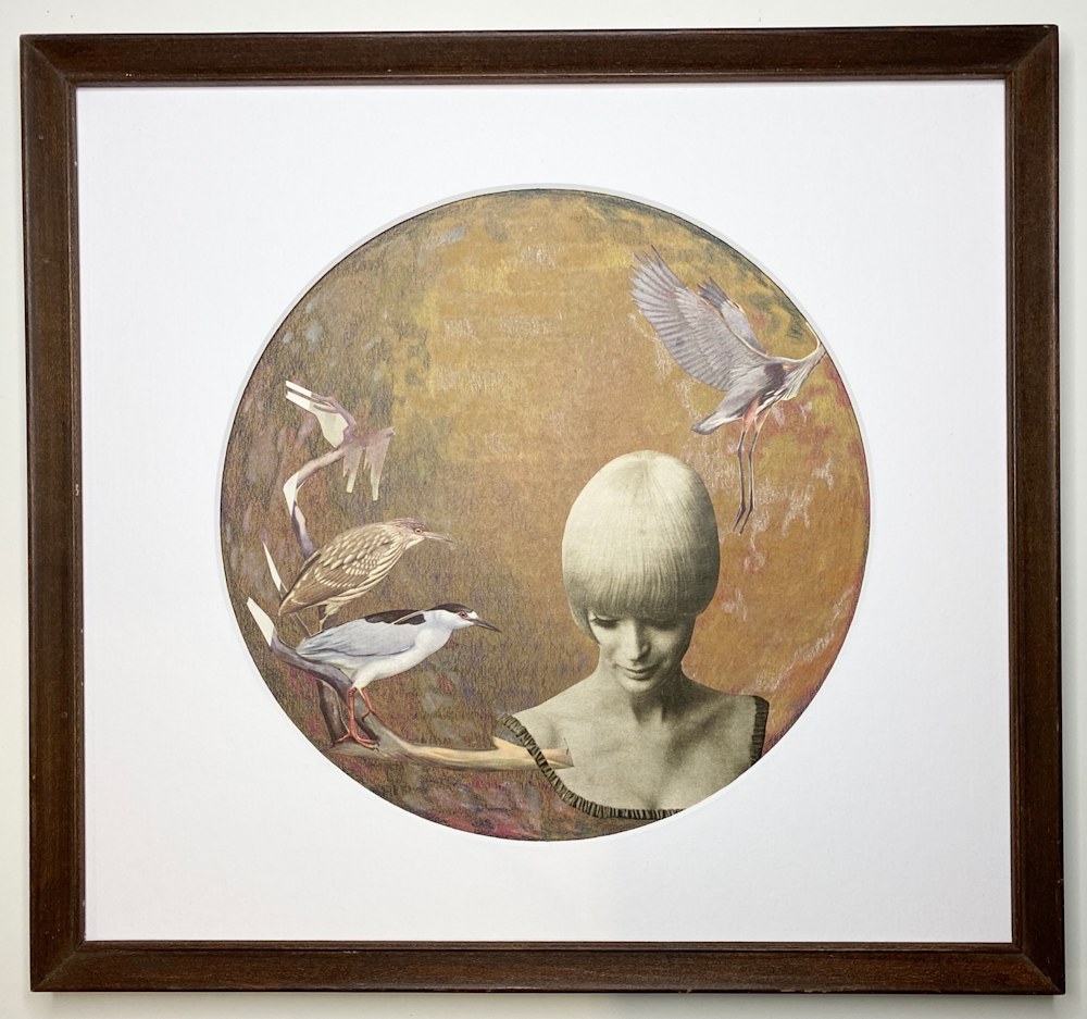 Mina Vancardo Swoop Collage Mixed Media 13x13x5in 2021