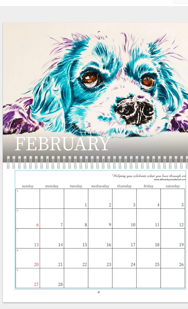 2022 February Adorable Treasures Calendar
