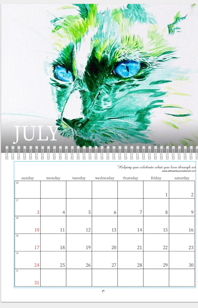 2022 July Adorable Treasures Calendar
