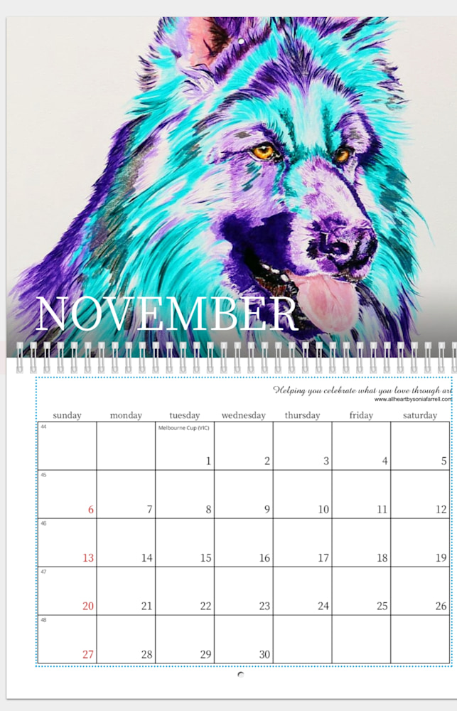 2022 November Adorable Treasures Calendar