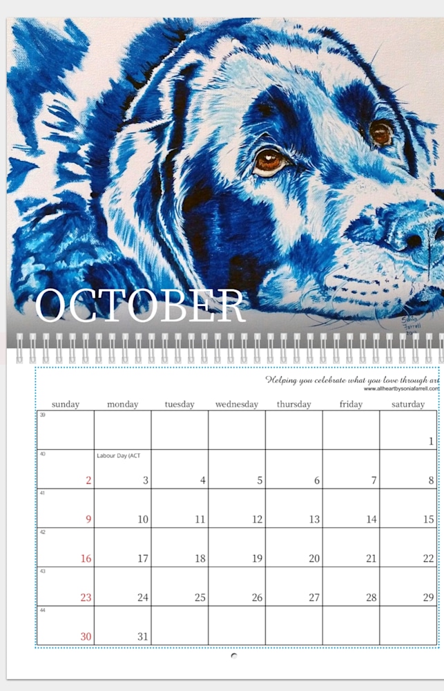 2022 October Adorable Treasures Calendar